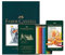 Faber-Castell Polychromos Künstler-Buntstifte, A4 Skizzenblock und Dose mit 12 Buntstiften – Kunst-Set für Malbücher für Erwachsene, Bastelbedarf, Zeichnen, Skizzieren, lichtechte Bleistifte, Schulen,