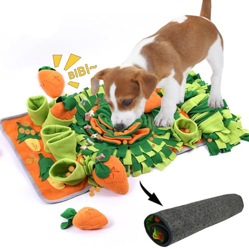 Schnüffelteppich Für Hunde Groß, Schnüffeldecke Schnüffelmatte, Hundespielzeug, Denkspiel & Schnüffelteppich Intelligenzspielzeug Für Hunde Für Kleine Große Hunde&Katzen
