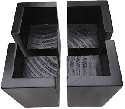 4 Stück Möbel Risers aus Holz,Möbelerhöher,Betterhöhung,Möbelerhöhung,Tischerhöher,Elefantenfuß Bed Riser,Dient zum Anheben von Betten,Sofas,Tischen,Schminktischen,Kinderbetten,schwarz(10*10*10cm)