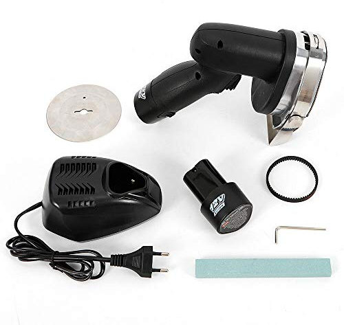 SHZICMY Coltello elettrico senza fili, per kebab in acciaio inox, 80 W