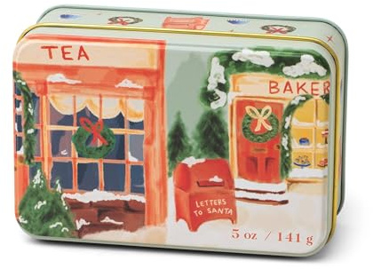 Paddywax Holiday Candles Small 2-Wick Scented Soy Wax Candle in Tin, 5-Ounce, Sweet Orange + Fir