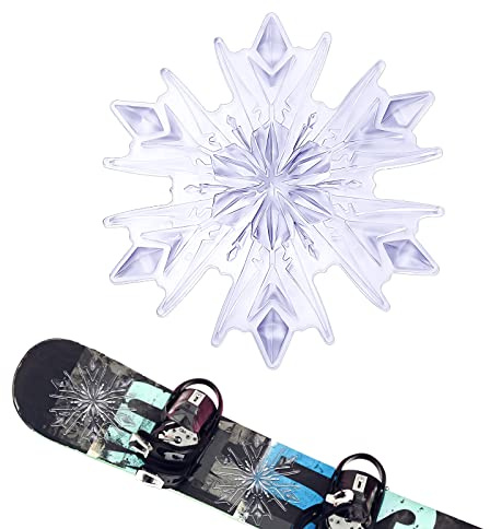 BOXOB Stomp Pad, 3D klar snöflinga Stomp Pad Snowboard Grip Pad för snowboard