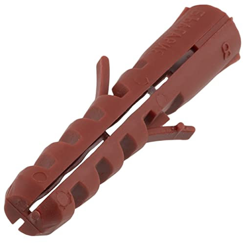 AERZETIX - C65084 - Juego de 50 tacos universales 8x40mm - en nylon - multiusos fijación en hormigón ladrillo cemento construcción trabajos edificio tornillo de madera perforación