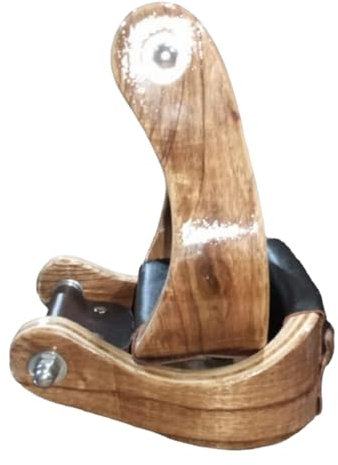 Craft Colt Gewölbter Holz-Pferdesattel Lederbezug Steigbügel, Western-Steigbügel (Größe:7,6 cm)