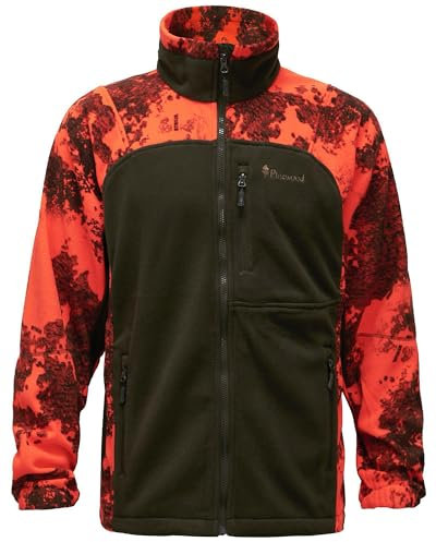 Pinewood unisex Furudal Hunters Camou Fleecejacke - Camouflage Fleece mit praktischen Taschen - ideal für die Jagd, bequeme Passform mit geradem Schnitt und verstellbarem Saum