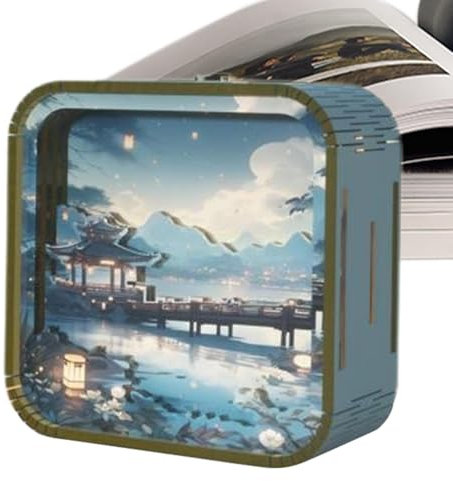 Luce puzzle in legno - Lampada puzzle creativa in legno, Puzzle luminoso a LED per la decorazione domestica, Lampada da scrivania multifunzionale, Lampada novità per donne e bambini, Lampada puzzle, D