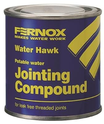 LavaTap – Fernox Water Hawk 400 g Jointing Compound, WRAS Approved Leak Sealer & Water Sealant for Plumbing, Gas Lines & Potable Water – Non-Toxic Jointing Compound Plumbing Paste & Pipe Sealant