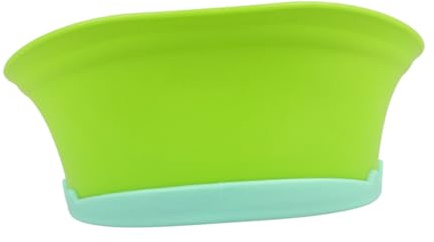 Mikinona Baby Bathing Shower Cap Waterproof Silicone Ear Protector Adjustable Lightweight and Comfortable Shampoo Cap Lovely Green Design for Babies Aged 3 Months to 6 Years for Bathing