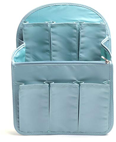 BeeViuc Rucksack Organizer Filz für Fjallraven Kanken (16L / No 2) Fächer für Handy, Laptop, Mappen, Schlüssel UVM. | Ideal für Schule, Studium, Arbeit, Reisen oder Freizeit Größe - Blau(L)