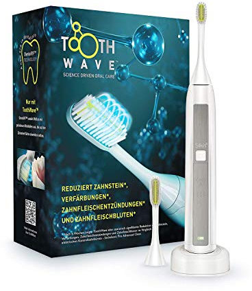 Silk'n Toothwave Elektrische Zahnbürste - Technologie gegen Verfärbungen und Zahnstein - 48.000 Vibrationen p.m., 1 Stück (1er Pack)