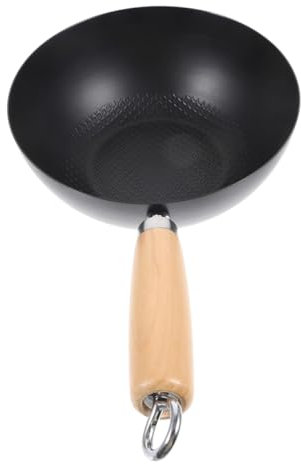 OKUMEYR Small Iron Pot for Kitchen Wok Wok Pan for Stove Cooking Pan for Stir Fry