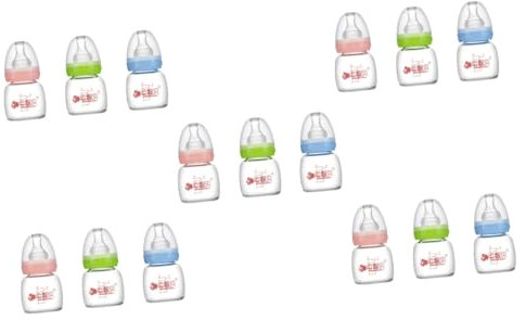 JOINPAYA Bibi Babyflasche 15 Stk Babyflasche Aus Glas Milchflasche Kinderflaschen Kinder Schnuller Für Neugeborene Selbstfütterungsflasche Wasserflasche Schnuller Milchflasche Für Kieselgel