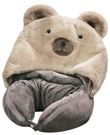 2 in 1 Set di Coperta di Cuscino Da Viaggio Portatile Confortevole con Cuscino Integrato, Coperta da Viaggio Compatta Combo | Aerei, Voli lunghi, Viaggi in