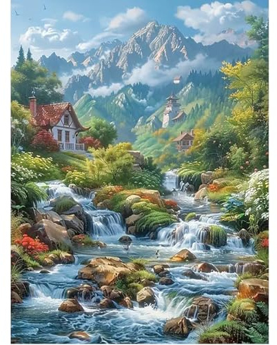 SHEGZHUC 40 x 50 cm, pietre rettangolari per pittura a mosaico, pittura a punto croce, decorazione da parete
