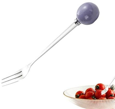 Hogvinnatil Forchette da dolce, forchetta da dessert, forchetta, forchetta alimentare con manico in ceramica per formaggio, dolci, dessert,