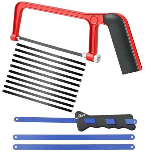 Ninnyi 14 PCS Hack Saw to Cut Metal, Mini Hacksaw for Plastic Wood Metal Cutting