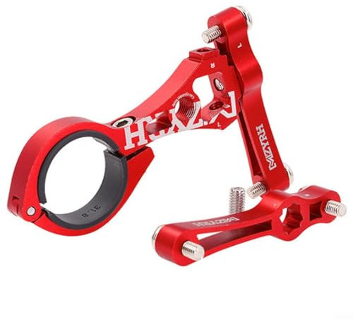 Einfach zu montierender Fahrradflaschenhalter-Adapter, breite Kompatibilität, humanisierter Drehgriff (rot)