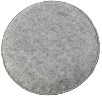 tuwiwol Almohadilla de fieltro de aguja gruesa, resistente al polvo y al desgaste, alfombrilla fieltro lana para regalo, gris, A