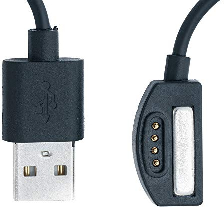 System-S USB 2.0 Kabel in Schwarz Ladestation Ladekabel für Suunto 7 Smartwatch