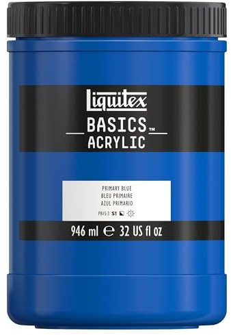 LIQUITEX Basics Acrylic Paint, Primary Blue, 946 ml Pot
