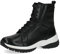 CAPRICE Damen Stiefeletten zum Schnüren Airmotion aus Leder mit Reißverschluss Weite G, Schwarz (Black Nappa), 37 EU