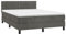 vidaXL Boxspringbett mit Matratze LED Bett Polsterbett Doppelbett Bettgestell Lattenrost Bettrahmen Hotelbett Schlafzimmerbett Dunkelgrau 140x200cm Samt
