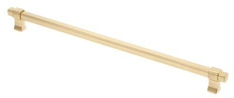 GTV – möbelhandtag IMPERIAL | Handtag möbelhandtag | Längd 35,4 cm | Borrhålsavstånd 32 cm | ZnAl | borstat guld