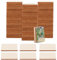 VIDETOL 200 Stück Rechteckige Holzstücke, 33 x 50 mm Holzscheiben, 2,5 mm Dicke Holzplatten zum Basteln, Unbehandelte Holzplättchen für Schnitzen, Malen und DIY Basteln