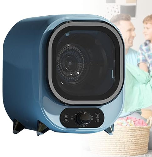 Hydravex Asciugatrice Piccola a Condensatore, Asciugatrice Portatile Compatta con capacità di 5 kg, Asciugatrice a Condensatore Piccola, Centrifuga con capacità di Carico di 0,8 kg, per Casa,Blue2