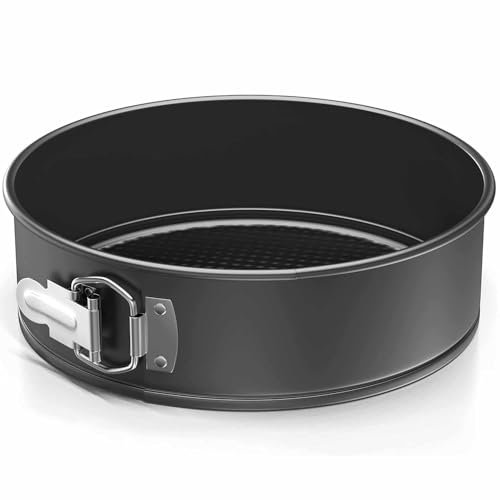 CHEFZOCO Molde repostería Redondo, Molde para Bizcochos, Molde para Horno, Molde Tarta, Molde Pasteles, Soporta hasta 230ºC, Antiadherente, Liberación rápida Clip-Clap, Diámetro 28 cm