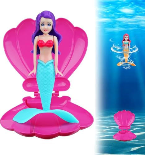 ZHRUOYAO Pool Diving Toy Set, Diving Mermaids, Swimming Pool Accessories & Kids Pool Toys, Diving Games Training Children's Gifts, Little Mermaid Party Supplies & Water Toys for Kids