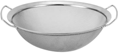 Setaccio Per Farina Da Forno Setaccio for farina con setaccio a rete in acciaio inossidabile a doppio orecchio(25cm)