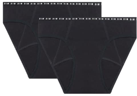 Dim Culotte Femme Menstruelle Coton Bio Flux Abondant Dim Protect x2
