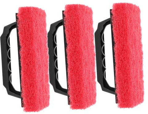 EXCEART Siebdruck Reinigungsbürste 3 Stück Rot Verschleißfest Siebdruckzubehör Tintenentferner Für Grafische Und Textile Druckanwendungen Selbstgemacht Handdruck Und Maschinelle Verfahren