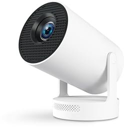 Mini Beamer Tragbarer Projektor WiFi 6 Kleiner Videoprojektor 10000Lumen BT5.4 Android 11 1080P Full HD unterstützt für Telefon/PC/Lap/Stick HDMI Heimkino Electric Focus