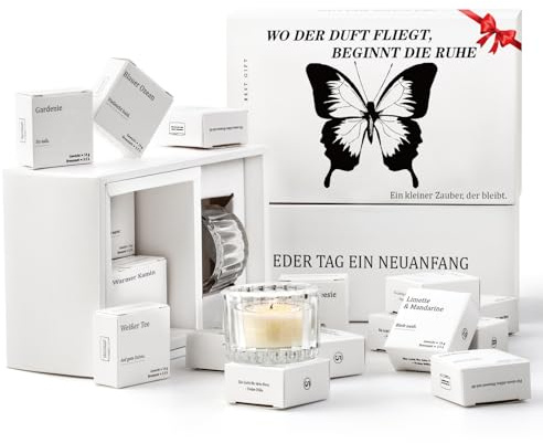 Geschenke für Frauen Duftkerzen Geschenkset (12 Stück) – Botschaft erscheint beim Abbrennen, Geburtstagsgeschenk für Frauen, Muttertagsgeschenke für Mama, Beste Freundin Geschenk
