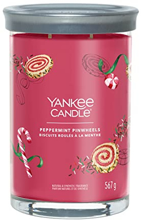 Yankee Candle Signature candela profumata | Biscotti alla Menta in tumbler grande | Candele di miscela di cera di soia lunga durata | regalo perfetto per le donne