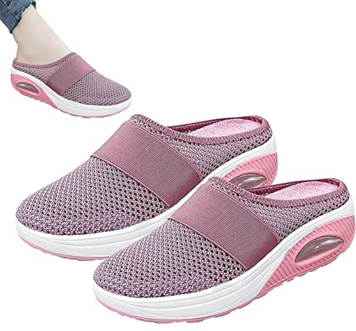 Sneakers ortopediche | scarpe da passeggio ortopediche per diabetici con cuscino d'aria da donna, scarpe da passeggio ortopediche, traspiranti con supporto per casual (36-43)