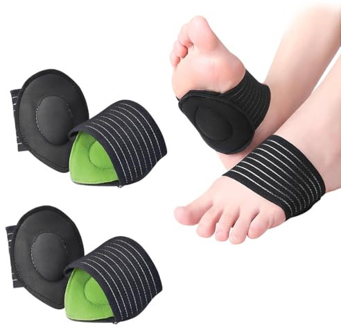 JEYORZY 2Paia di Solette in Gel di Supporto per Arco,Plantari,in Silicone,Ortopediche, Plantari, Soletta Gel,per Fascite Plantare, Supporto per Arco,in gel,con Inserti a Tacco alto,Plantare Ortopedico