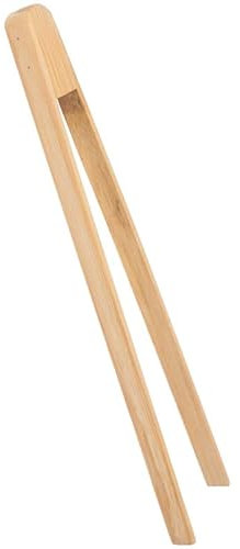 tiyiyok Pince de cuisine en bois, Pince Grille Pain, Pince Alimentaire, Idéale pour Fruits, Grille Pain, Pain et Cornichons, Ustensile de Cuisine pour Bacon, Fromage, Muffins