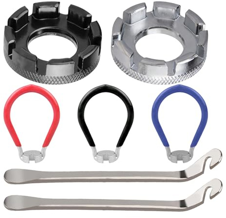 Bdfgh 5pcs Universal Bicycle Spoke Wrench Set Universal Spoke Torque Wrench Portable Bicycle Spokes Tool Tension Adjust Repair Tools