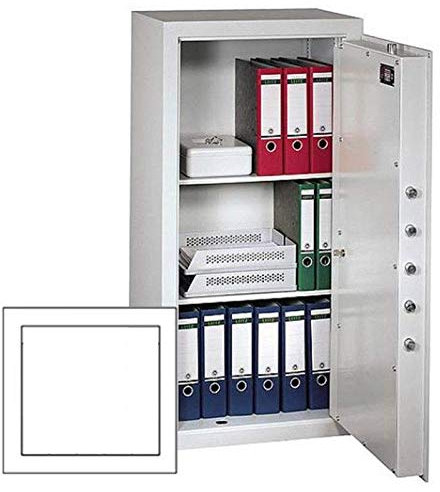 Müller Safe MN 5 Möbeltresor, Doppelbartschloss mit 2 Schlüsseln, Grad 0 nach EN 1143-1, H47.6xB49.6xT36 cm, 78 kg