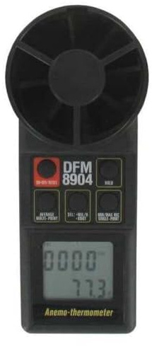 DWYER INSTRUMENTS Anemometer,Rotating Vane,Black