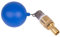 AMUR Stahl Ansaug-Set 2 ohne Schlauch mit Rückschlagventil für Kreiselpumpen, Messing Anschlussteile, Schwimmende Entnahme, 1 mm Filtersieb, Geräuscharmer Betrieb, 2 Stück, Blau