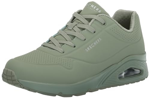 Skechers Damen Synthetic Leather, Green Sage, 40 EU