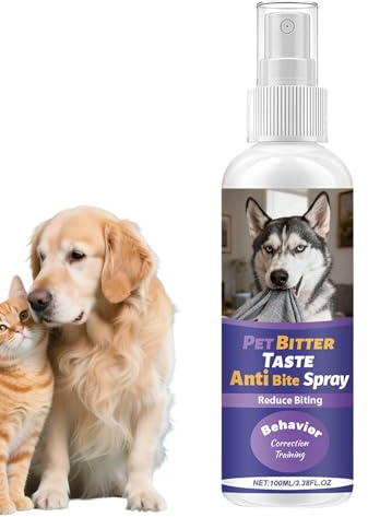 Générique Spray De Dressage pour Animaux De Compagnie – Spray Anti-Mastication pour Chiens, 100 ML, Sprays sans Mastication | Sprays Anti-Mastication pour Les Soins De Style De Vie, Le Comportement À
