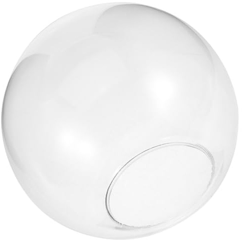 Levemolo Paralume in Vetro Globo Trasparente 5 Pollici Ricambio per Lampade a Sospensione Bordi Arrotondati per Ambienti Interni come Soggiorno e Studio