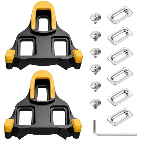 SPD SL SH11 Cale 2 pièces – Pédales Vélo Cale Compatibles, Faciles à Installer et Durables, Idéales pour Entraînement Intérieur, Commute Quotidien et Longs Trajets