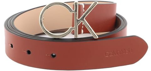 Calvin Klein Re-Lock CK Logo Belt 30MM W70 Cognac