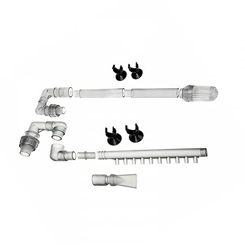 DONGKER Tubo di Uscita per Acquario,Tubi Filtro Ingresso Deflusso per Serbatoio Pesci per 12/16 HW-603B/602B E250/300/600 CF600/800